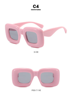 Irregular Full-rim Square Fashion Glasses