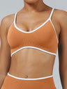 Seamless With Breast Pads Exercise Yoga Halter Bra Vest