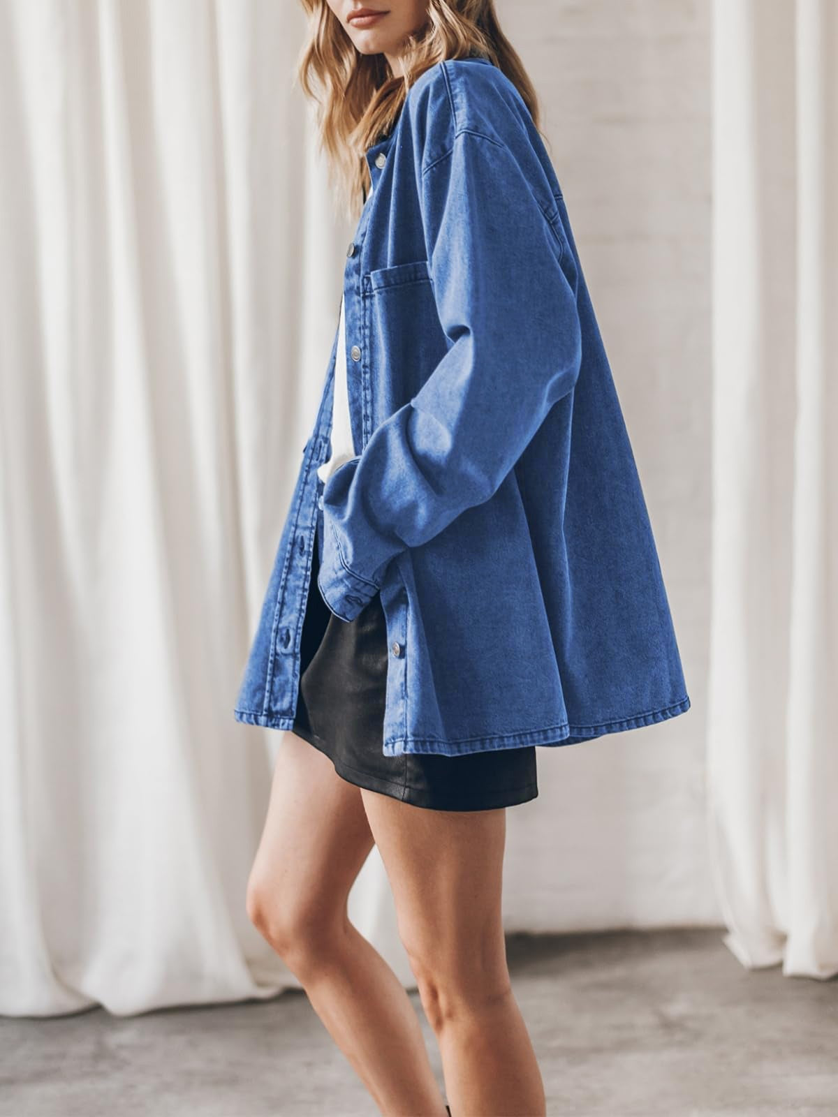 Liber Spring Women's Lapel Solid Color Jackets