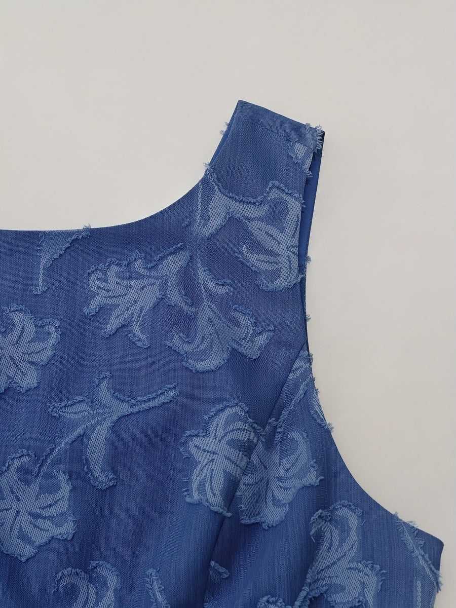 Jacquard Sundress Commuting Mini&Short Dresses