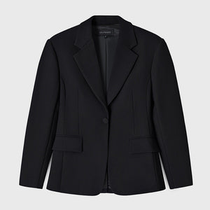Black Waist-cinching Blazers