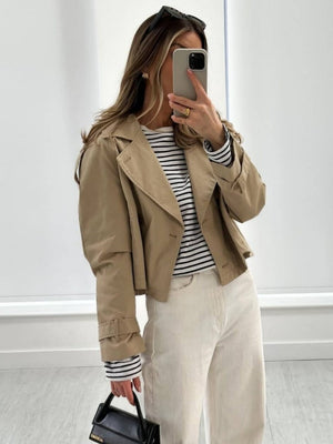 Buttons Short Trench Coats