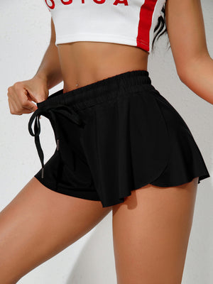 Breathable Laces Exercise And Fitness Yoga Shorts