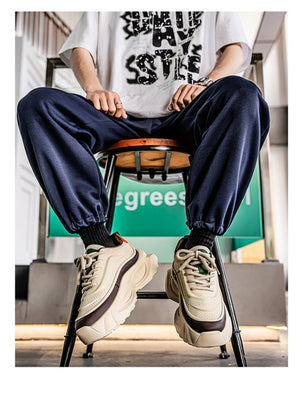 Liber Four Seasons Colorblock Thick-soled Men's Casual Sports Shoes