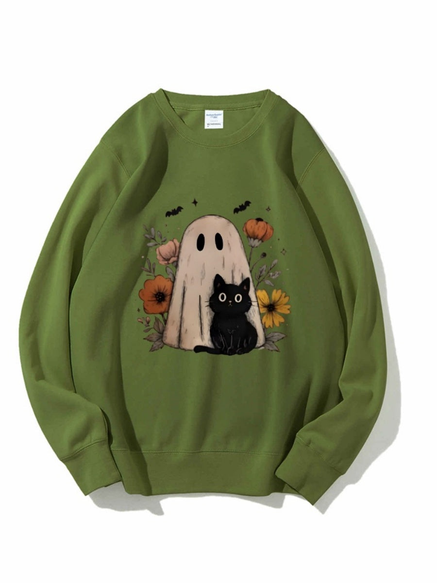 Halloween Pullover Printed Sweatshirt