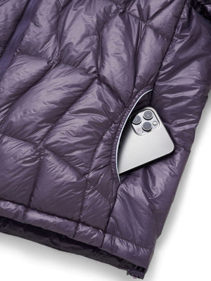 Dandelion Lightweight Stand Collar 90 Velvet Storage Down Jacket