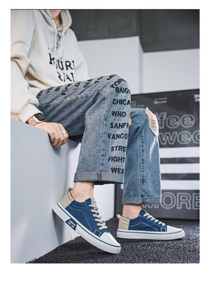 Liber Four Seasons Colorblock Canvas Men's Casual Sports Shoes