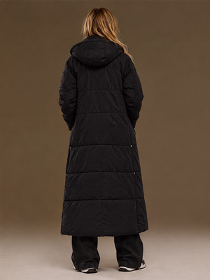 Loose-fitting, Casual, Warm, Long Stand-collar Cotton Coat/long Cotton-padded Jacket