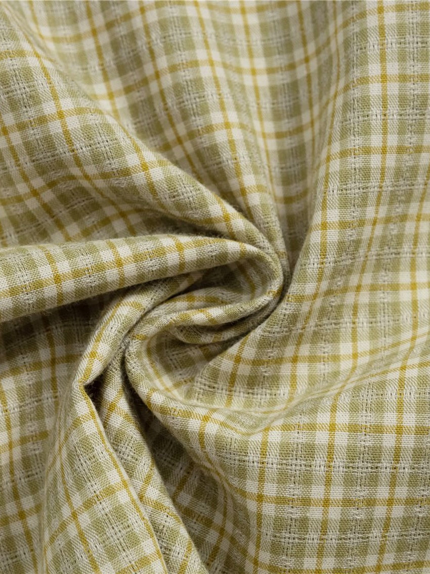 Liber Autumn Neutral wear Fake two pieces Plaid Shirts