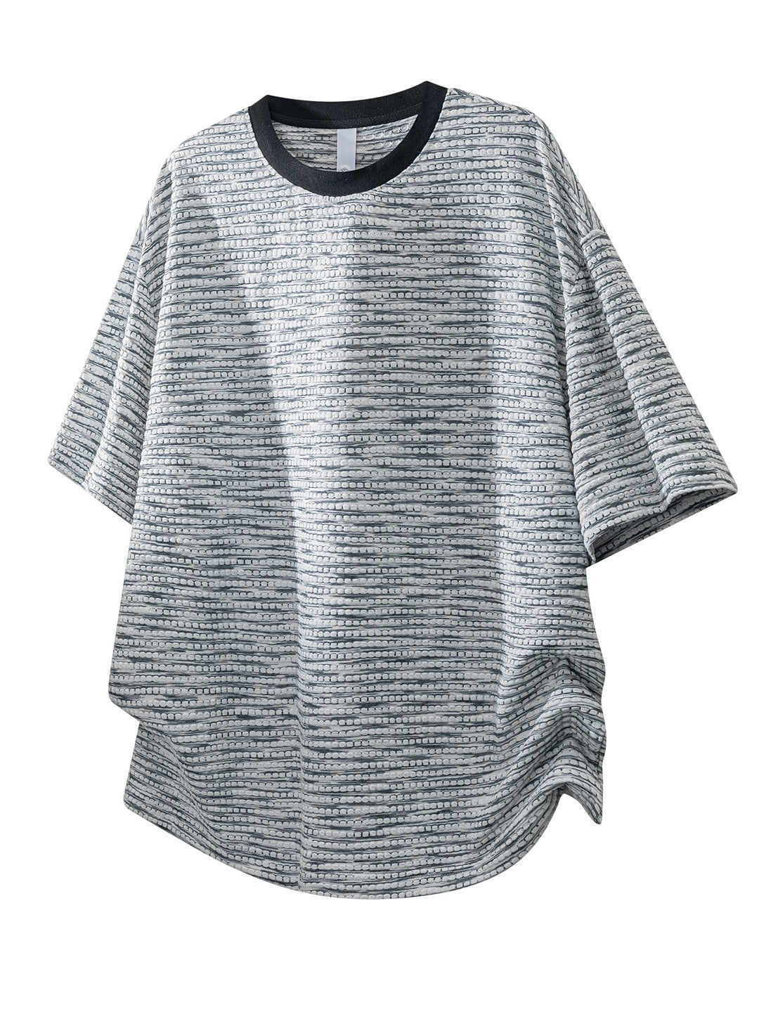 Color-blocked Rainbow Stripes Loose-fit T-shirts