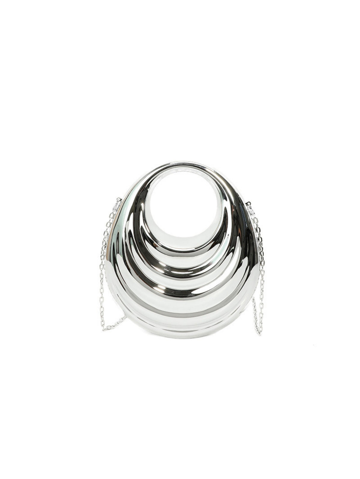 Acrylic Glossy Irregular-shaped Clutch/crossbody Bag For Evening Events