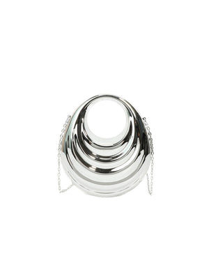 Acrylic Glossy Irregular-shaped Clutch/crossbody Bag For Evening Events