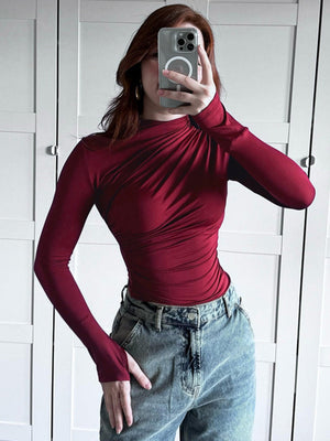 Liber Autumn Women's Pleated T-shirts