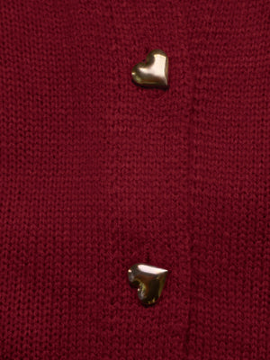 Buttons Solid Color Cardigans