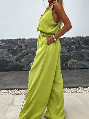 Loose-fit Pocket Jumpsuits