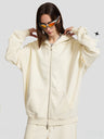 Ribbon Splicing Loose Sports Hooded Sweatshirts&Hoodies Set