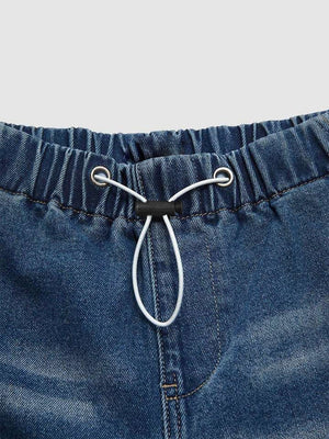 Liber Winter Women's Old, Wash water, Pleats Jeans