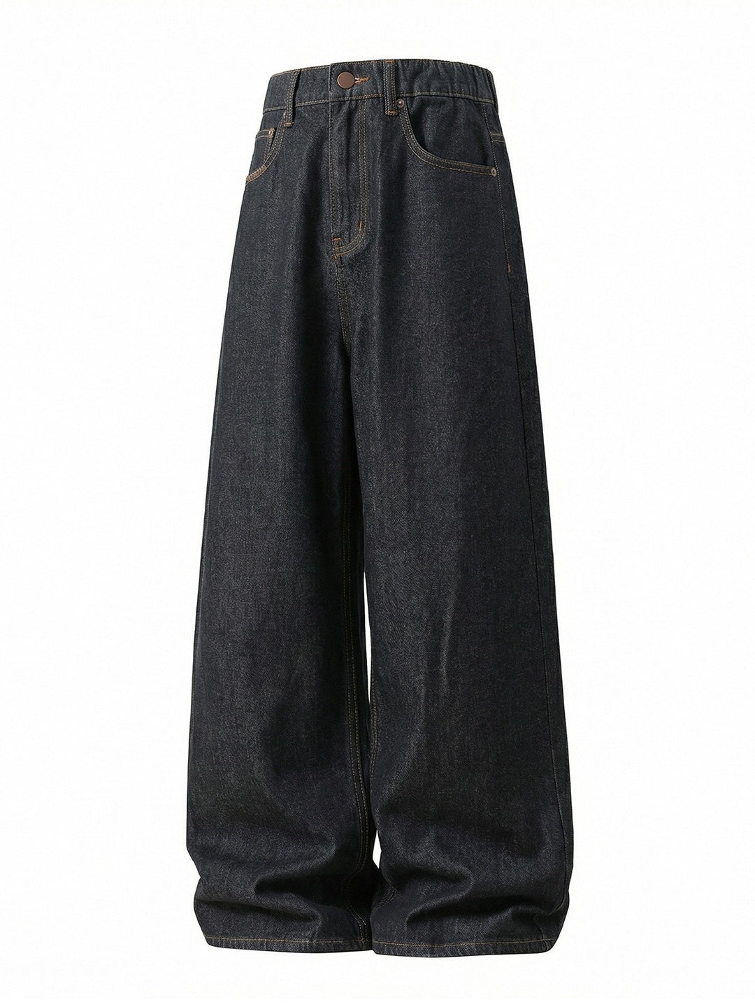 Retro Color-blocked Loose-fit Straight-fit Jeans