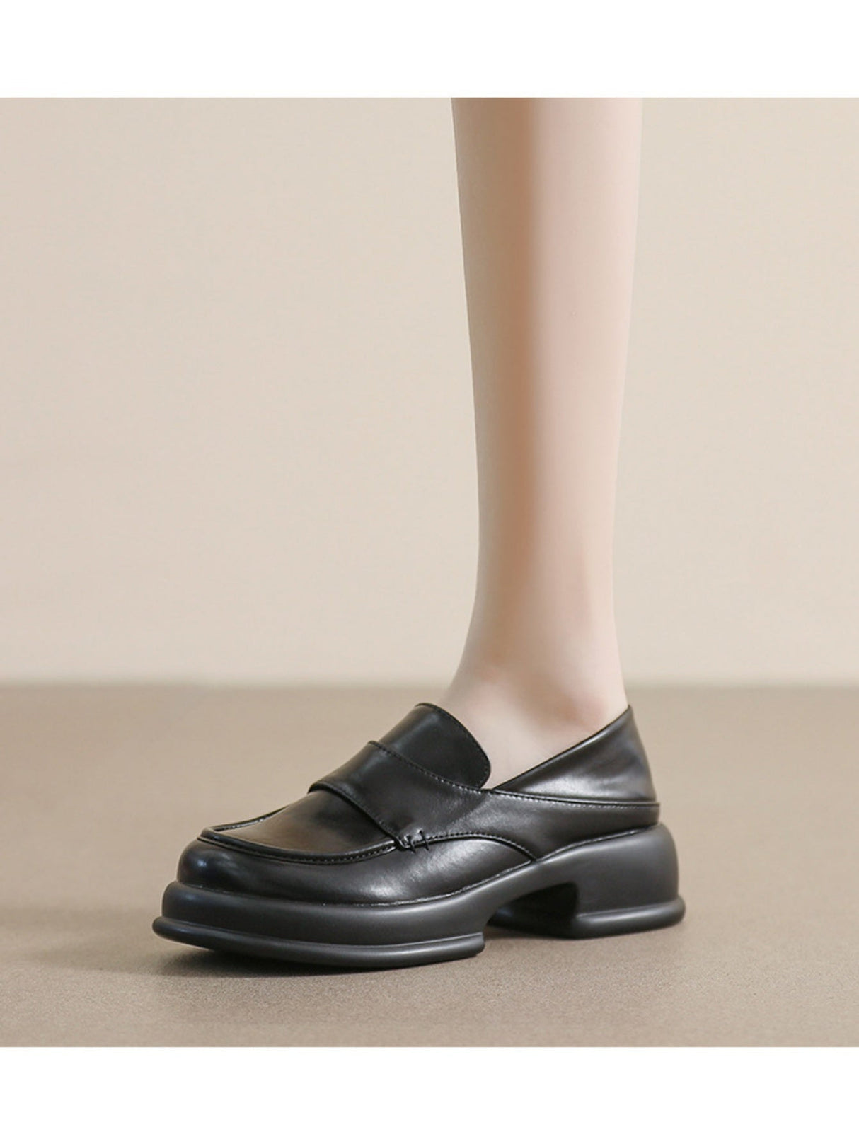 Liber Spring and autumn women's thick-soled loafers