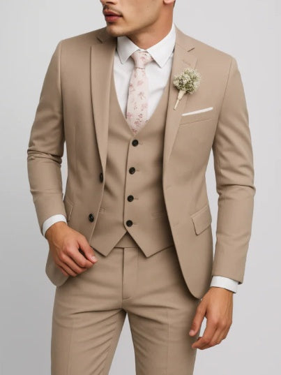 Slim-fit Wedding Suit 3-piece Sets Set