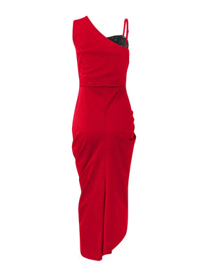 Sequins Slits Splicing Formal Dress Mini&Short Dresses