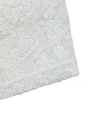 Lace Jacquard Buttons Solid Color Blouse&Shirts