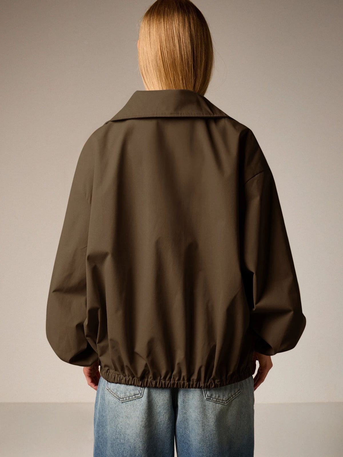 Workwear Style Long-sleeved Coat