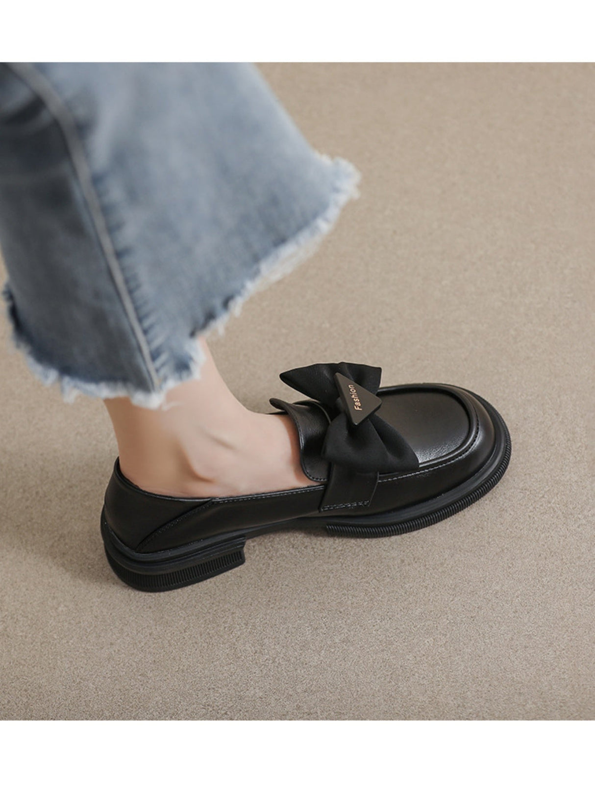 Liber Spring and Autumn Bowknot Women's Loafers