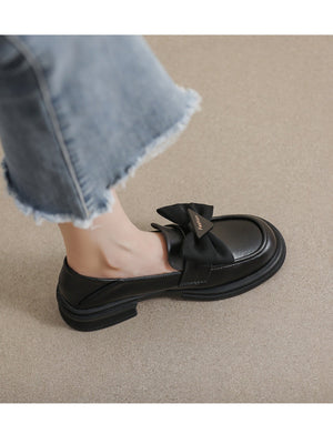Liber Spring and Autumn Bowknot Women's Loafers