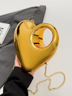 Heart-shaped Evening Shoulder Bag