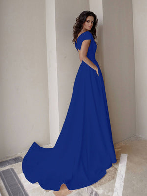 Slit Big Swing Formal Dress Maxi Dresses