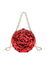 Flower-shaped Round Evening Shoulder Bag