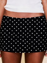 Polka Dots Hip Wrap Short Skirt