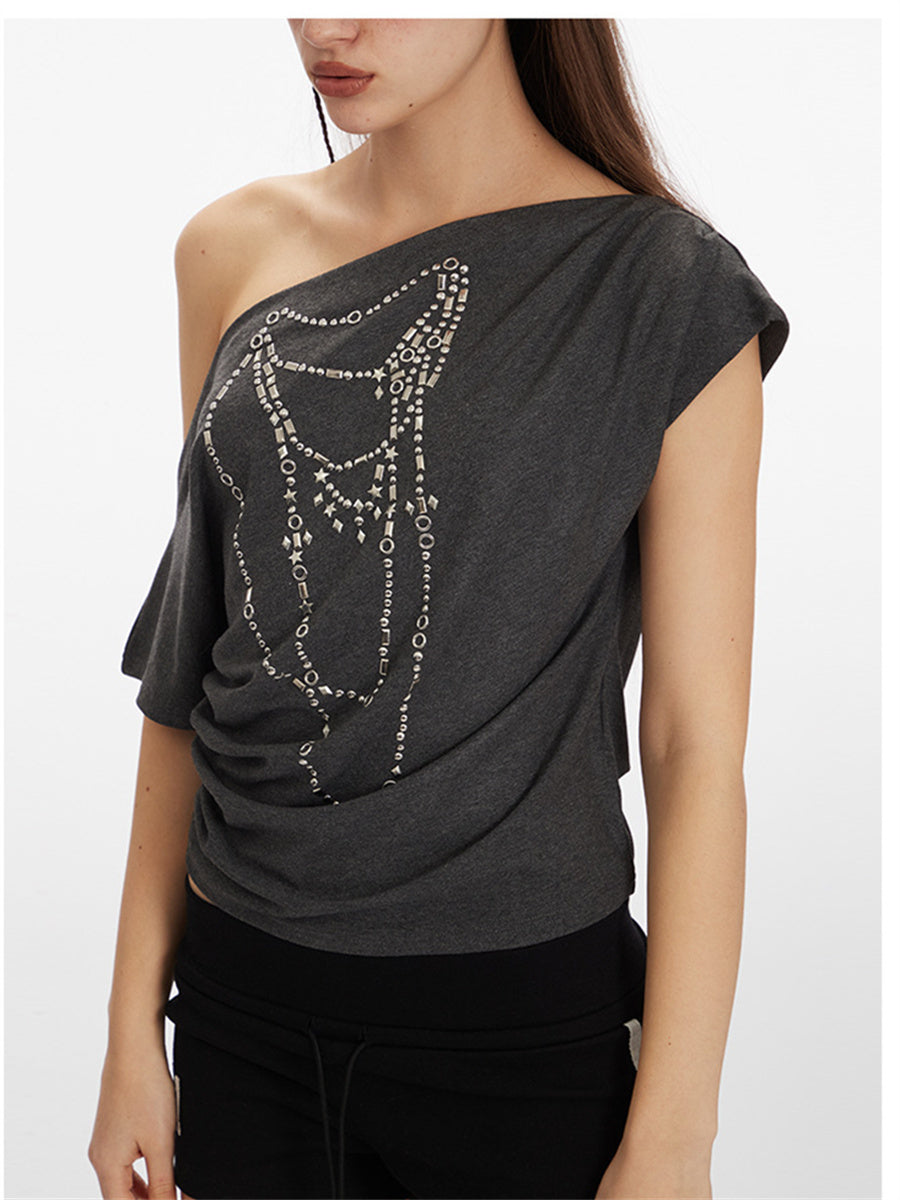 Liber Summer Women's Printed Chain T-shirts