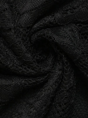 Lace Splicing Color-blocked Collar Slim-fit Hip-hugging Maxi Dresses