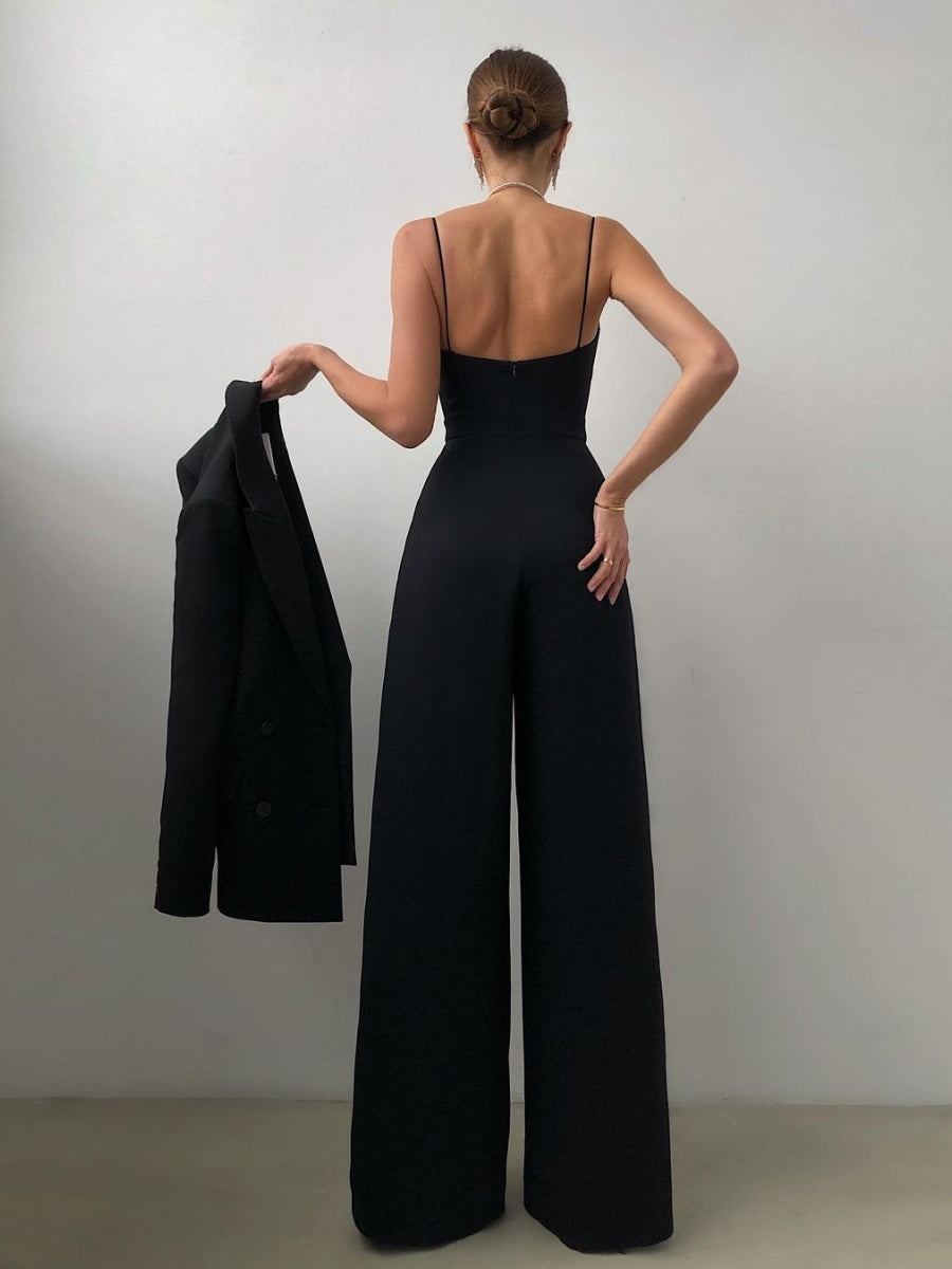 Camisoles Waist Straight-fit Jumpsuits