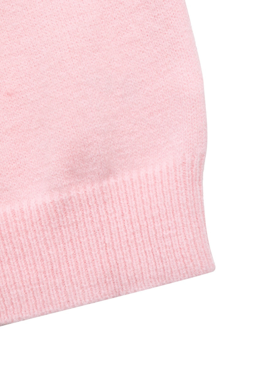 Lace Up Solid Color Sweaters