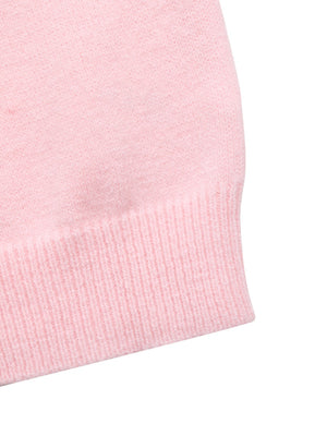 Lace Up Solid Color Sweaters