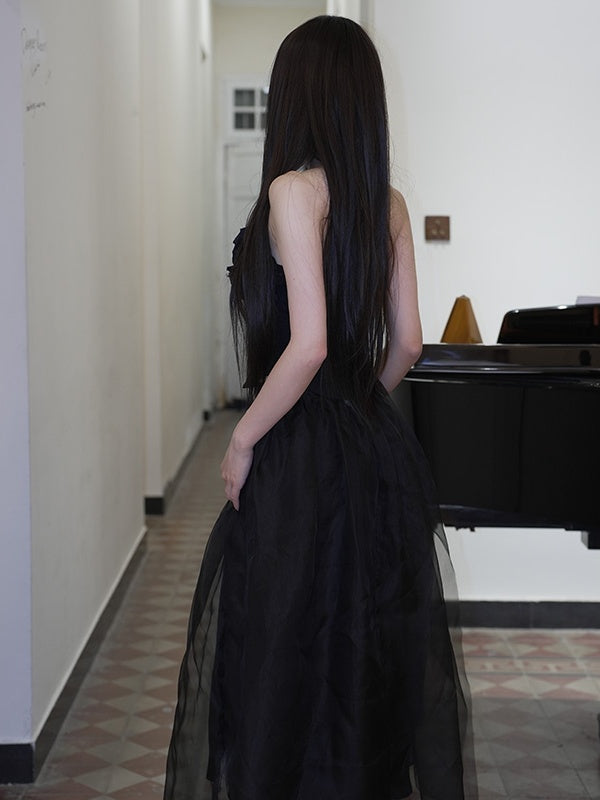 Ruffles Silk Organza Midi Skirt (with Petticoat)