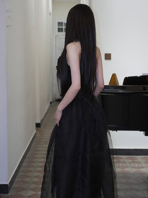 Ruffles Silk Organza Midi Skirt (with Petticoat)