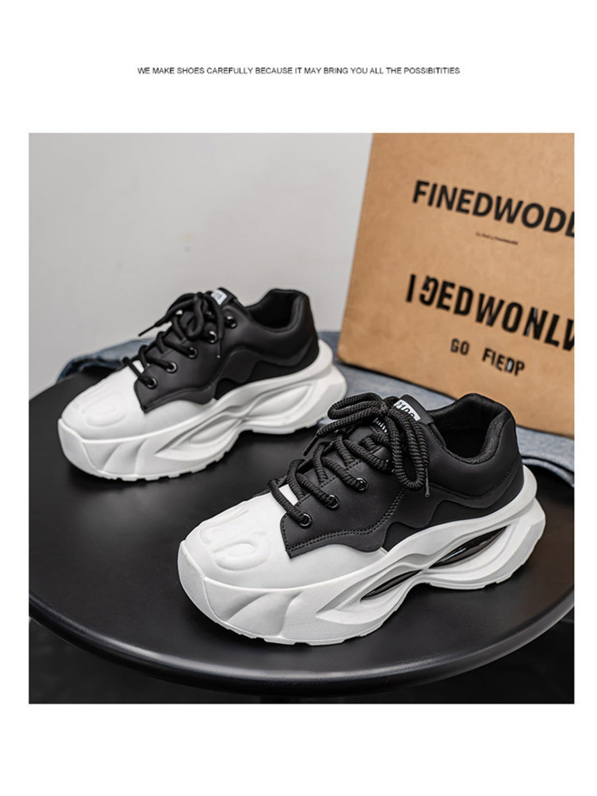 Liber Four Seasons Colorblock Thick-soled Men's Casual Sports Shoes