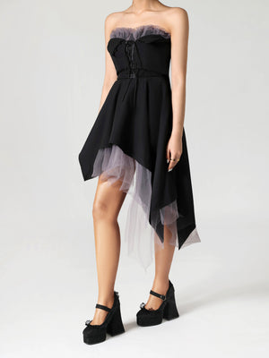 Platform Mary Jane Shoes With Strappy Soles And Lace Details 6639