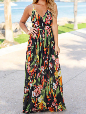 Robes maxi bohèmes à imprimé floral