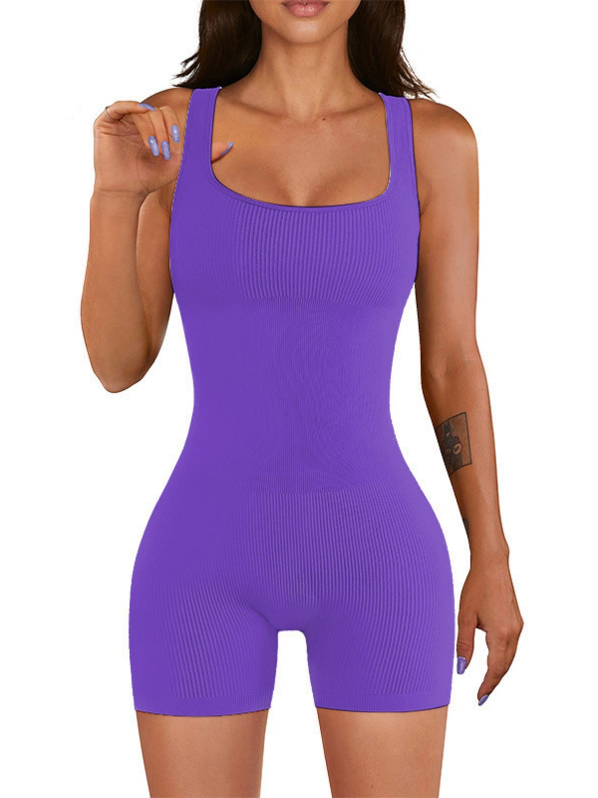 Seamless Thread Detachable Chest Spaghetti Strap Backless Exercise Yoga Fitness Jumpsuits&Bodysuits