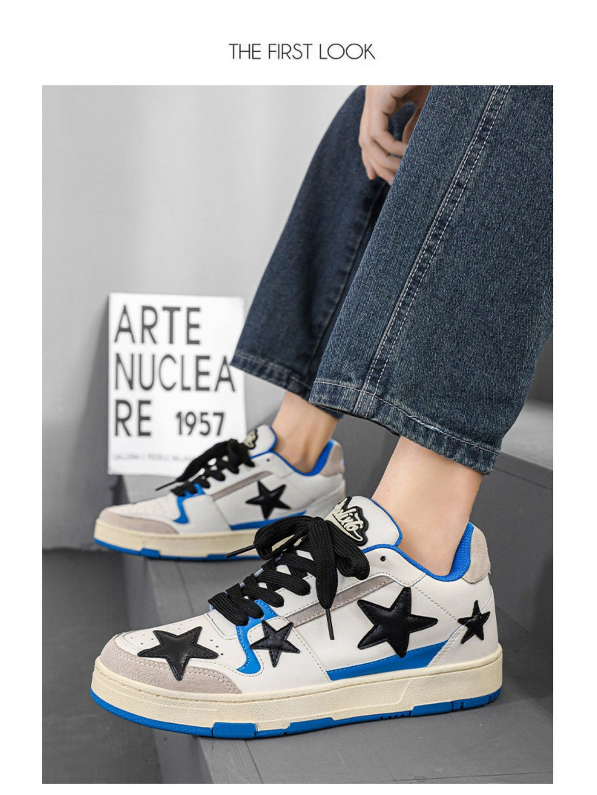 Liber Four Seasons Five-Pointed Star Men's Casual Sneakers