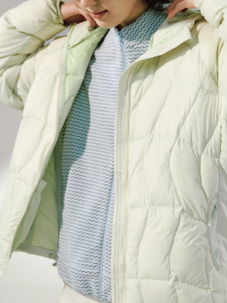 Dandelion Lightweight 90 Velvet Storage Down Hooded Jacket