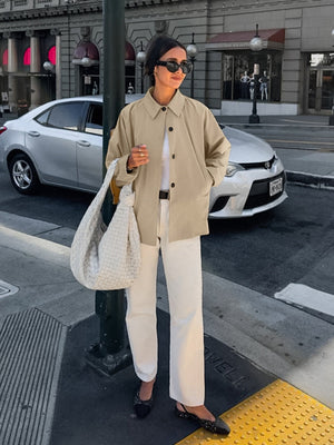 Liber Autumn Women's Trench Coats Solid Color Jackets
