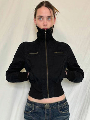Liber Autumn Women's Pocket Zipper Jackets