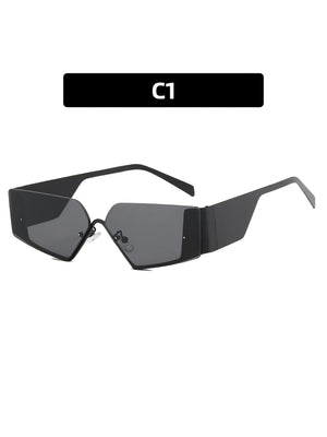 Lunettes de soleil futuristes sans monture