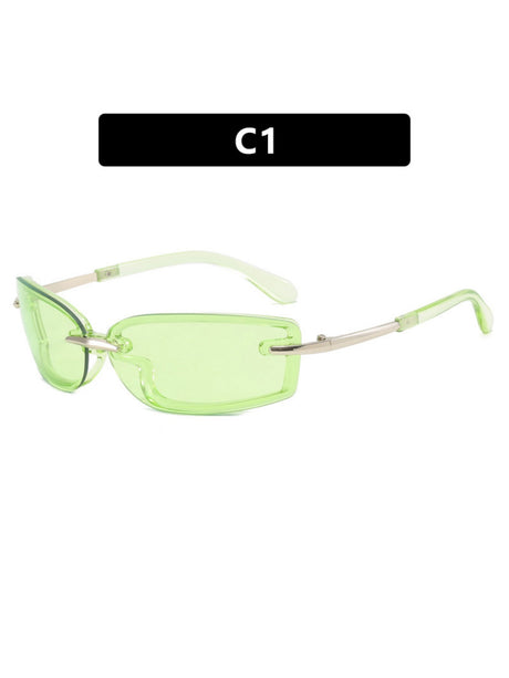 Frameless Square Sunglasses